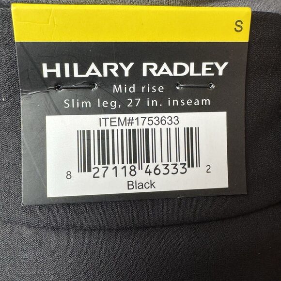 Hilary Radley Womens Size Small Black Mid Rise Tummy Control Pants Chino Slacks - Picture 10 of 12